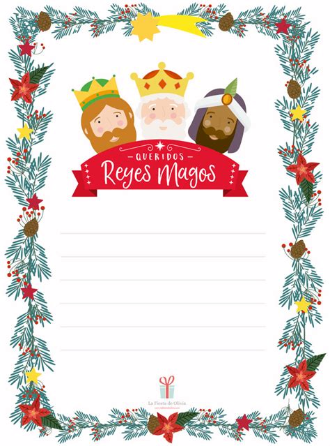 Carta De Los Reyes Plantilla de carta para los Reyes Magos- Aprendiendo con Sira